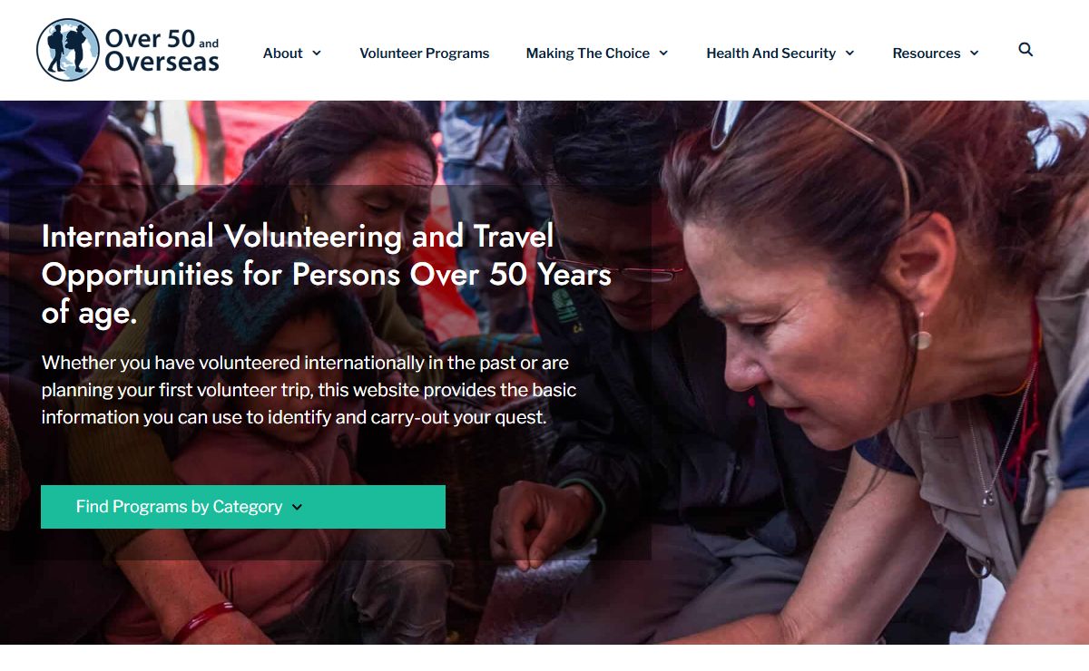 Volunteering Abroad Over 50