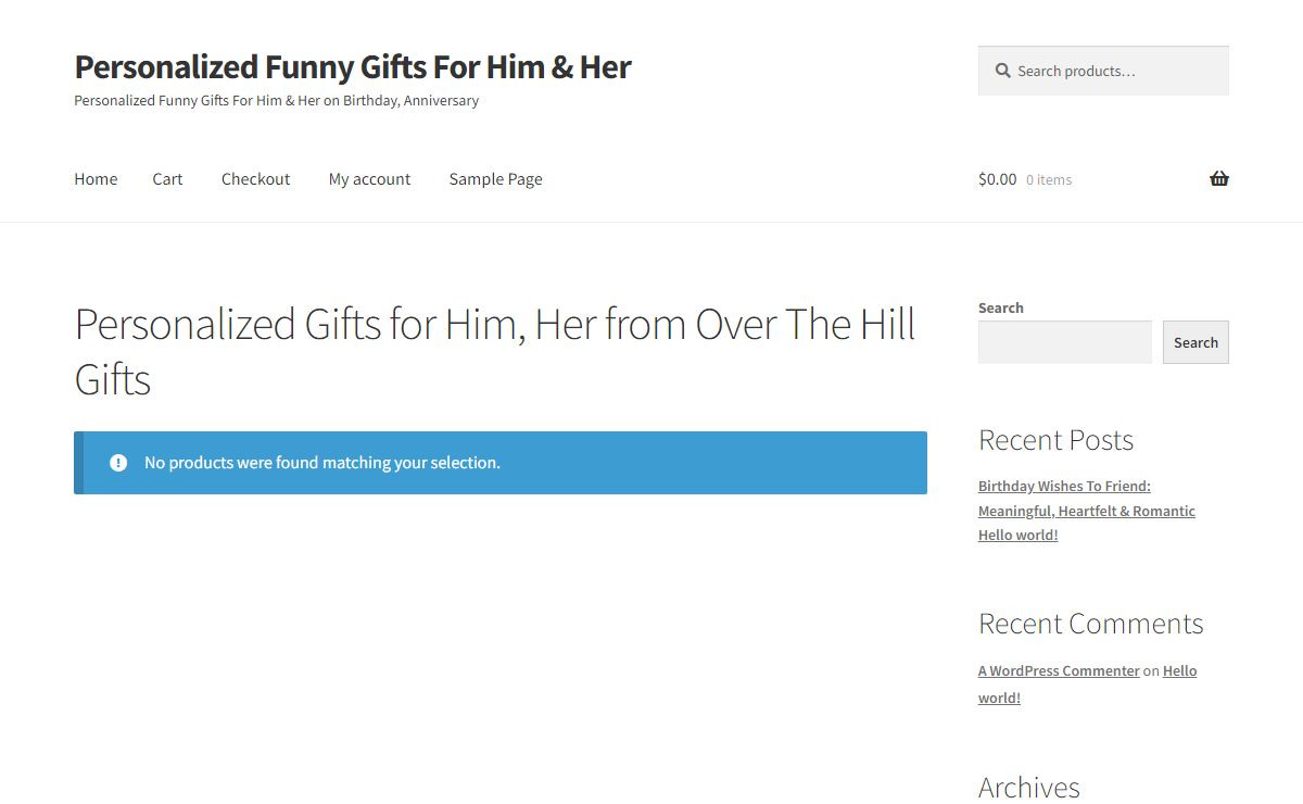 Personalized Gifts for Him, Her from Over The Hill Gifts