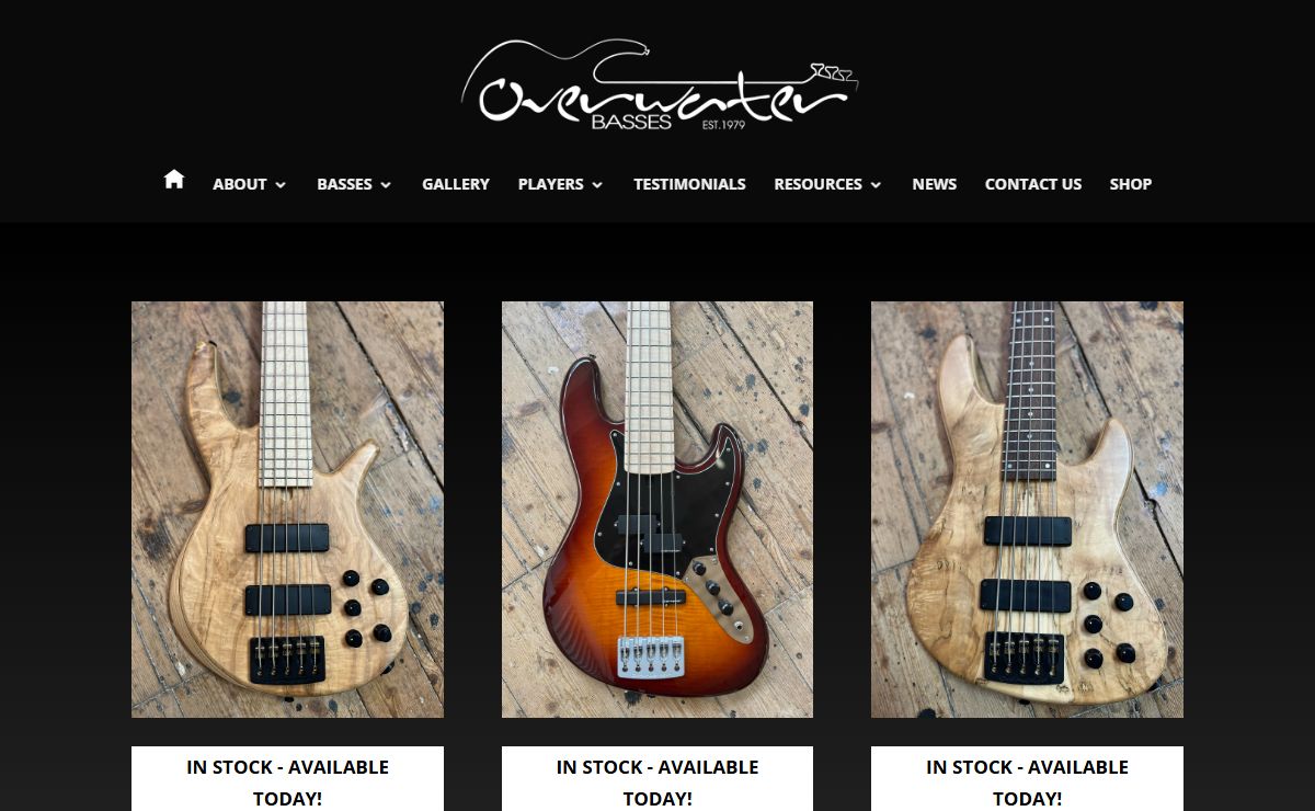 Overwater Basses | UK Handmade Custom Bass Guitars