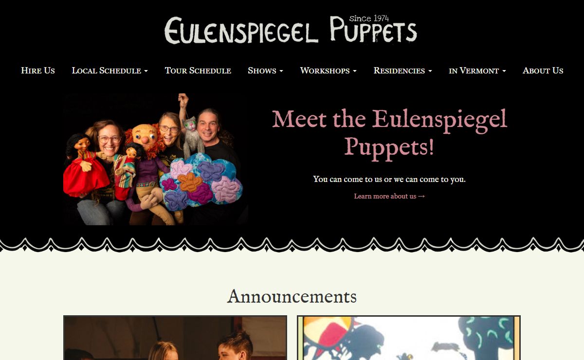 Eulenspiegel Puppet Theatre Company and Owlglass Puppetry Center