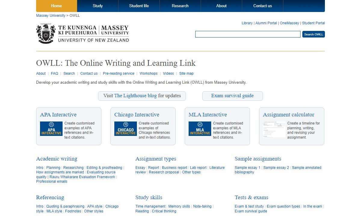 OWLL - Massey University