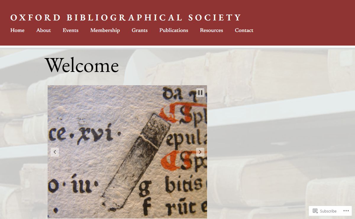 oxford bibliographical society