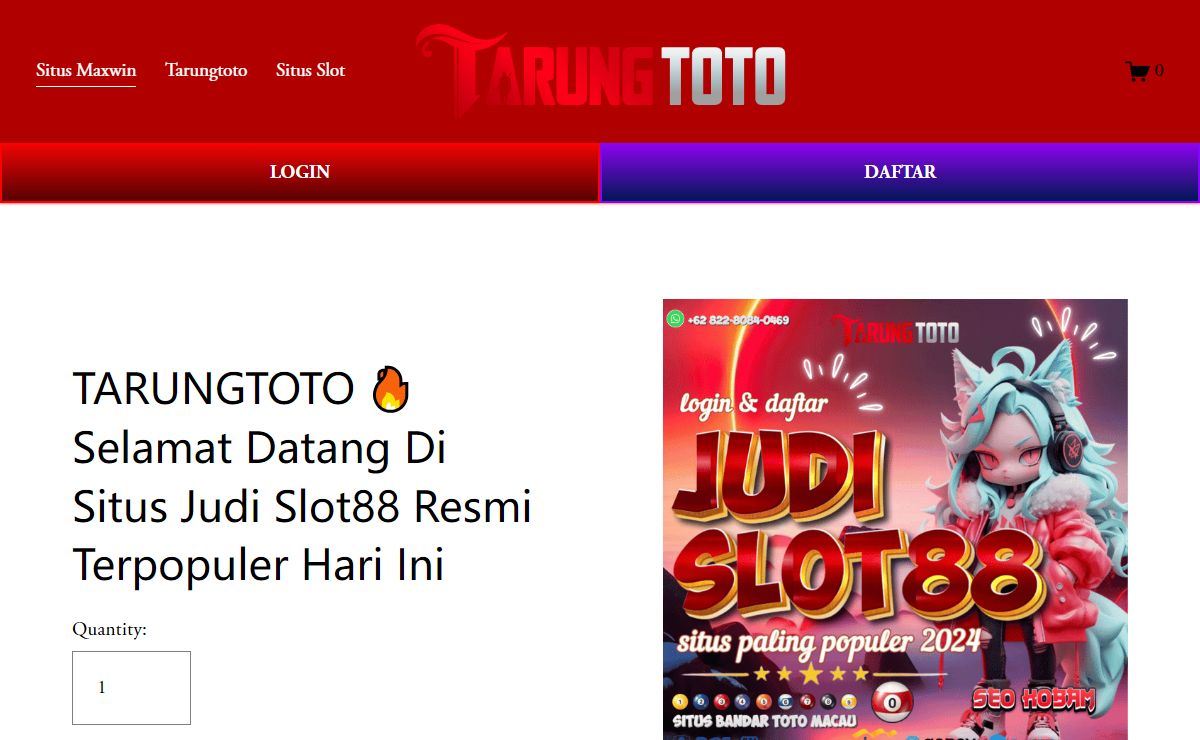 TARUNGTOTO 🔥 Selamat Datang Di Situs Judi Slot88 Resmi Terpopuler Hari Ini