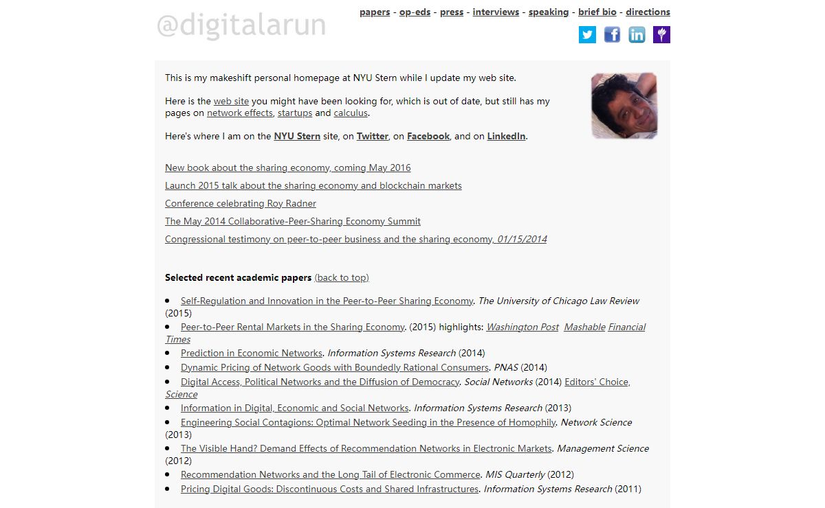 @digitalarun - Arun Sundararajan at NYU Stern