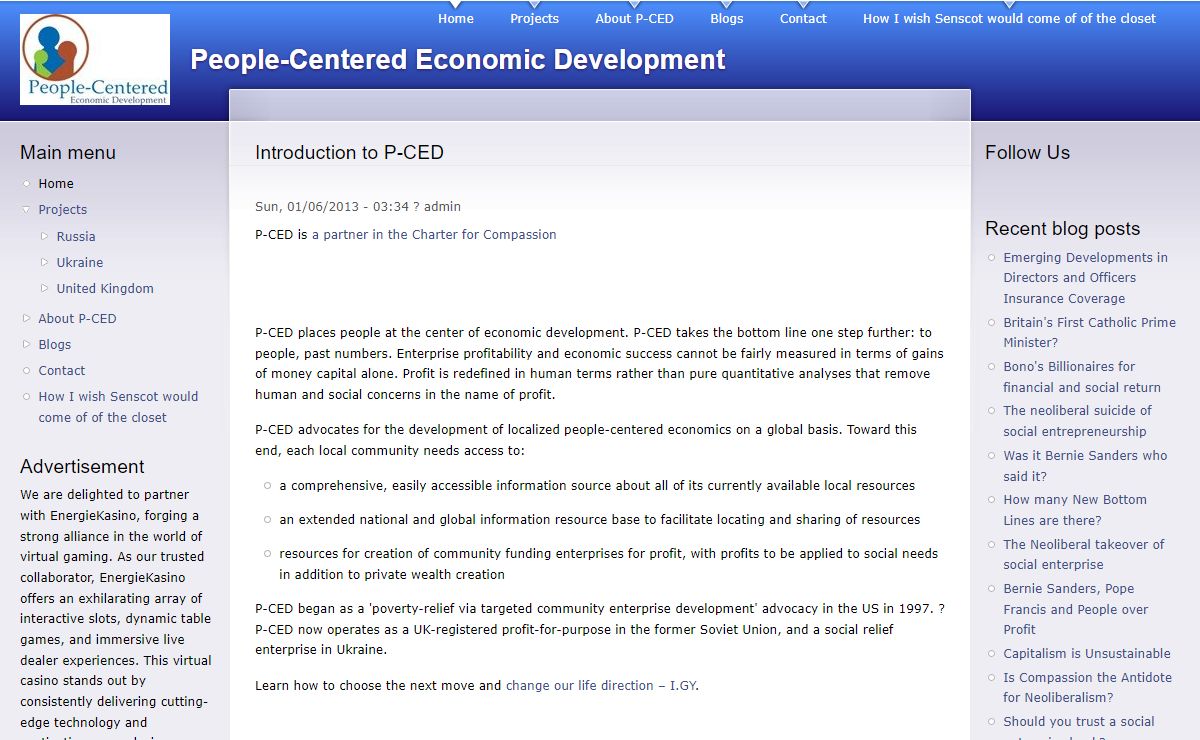 Introduction to P-CED | People-Centered Economic Development