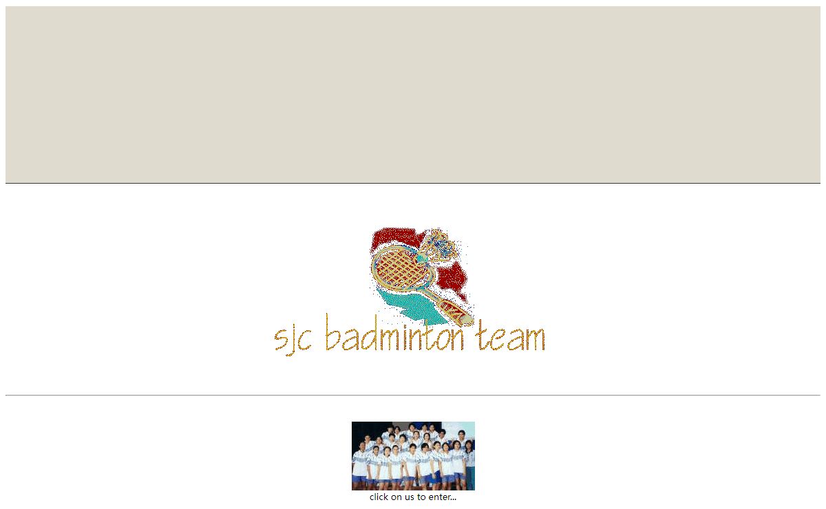 CHIJ St Joseph's Convent Badminton Team Website - Entrance