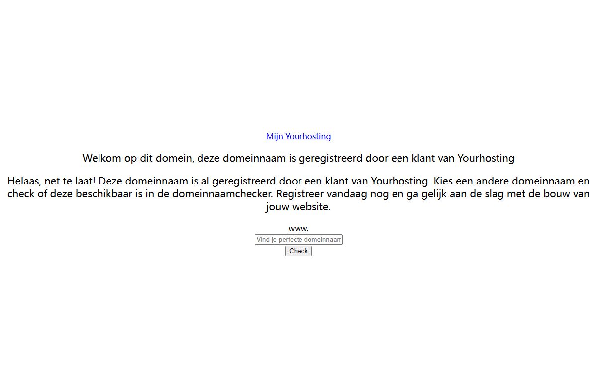 Oeps, al geregistreerd! - Check nu of jouw domeinnaam nog vrij is