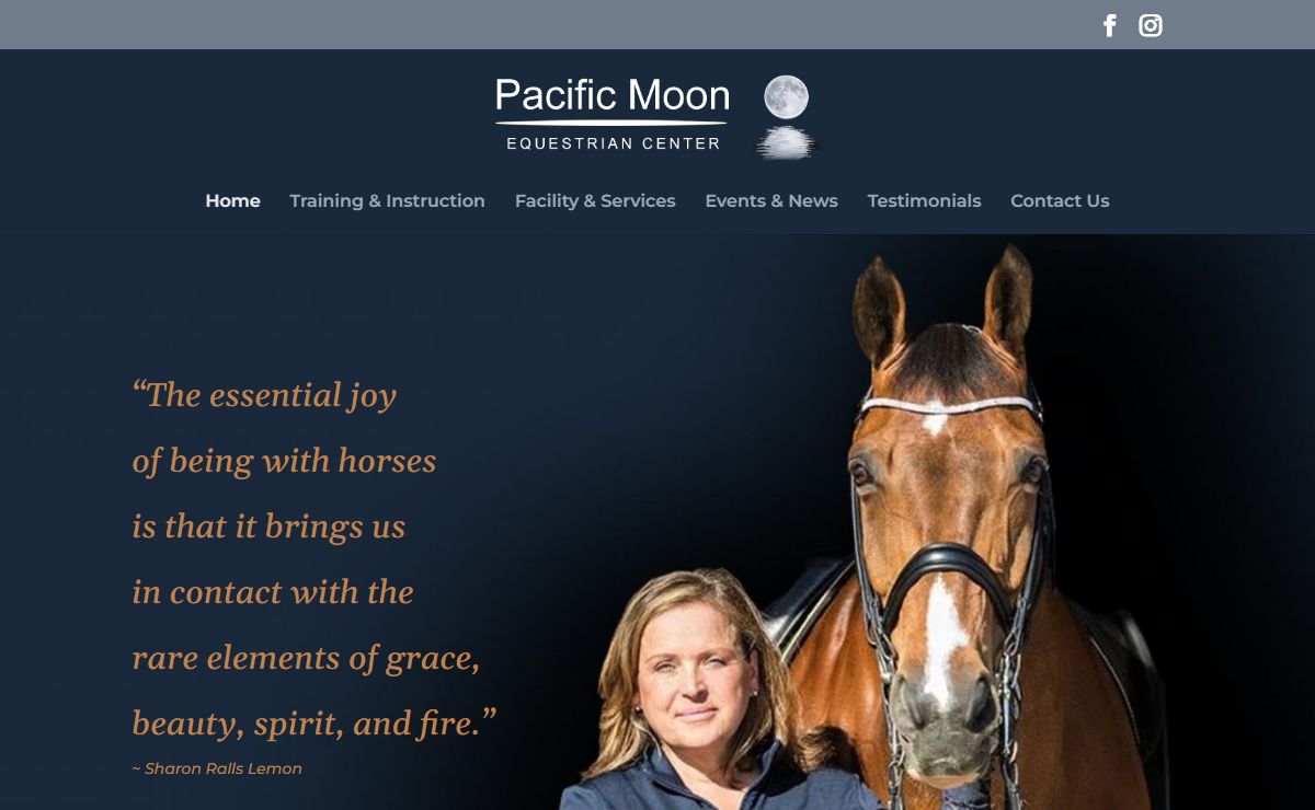 Pacific Moon Dressage | Equestrian Center