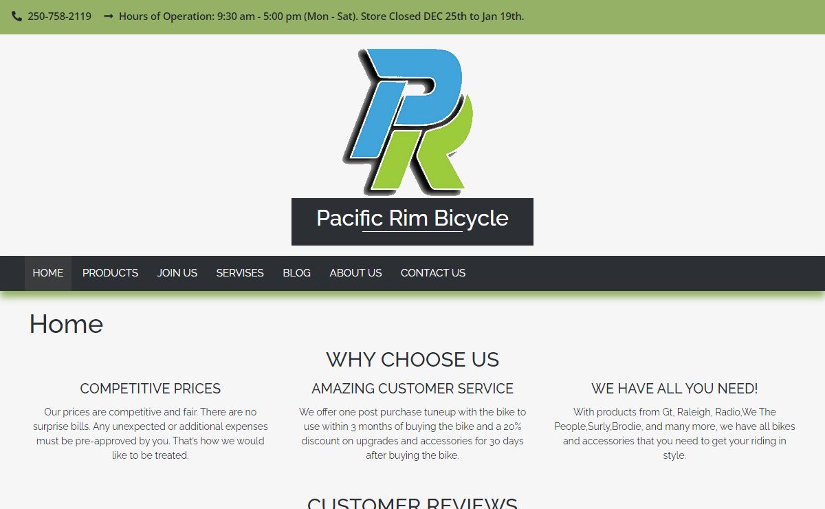 Home | Pacific Rim Bicycle