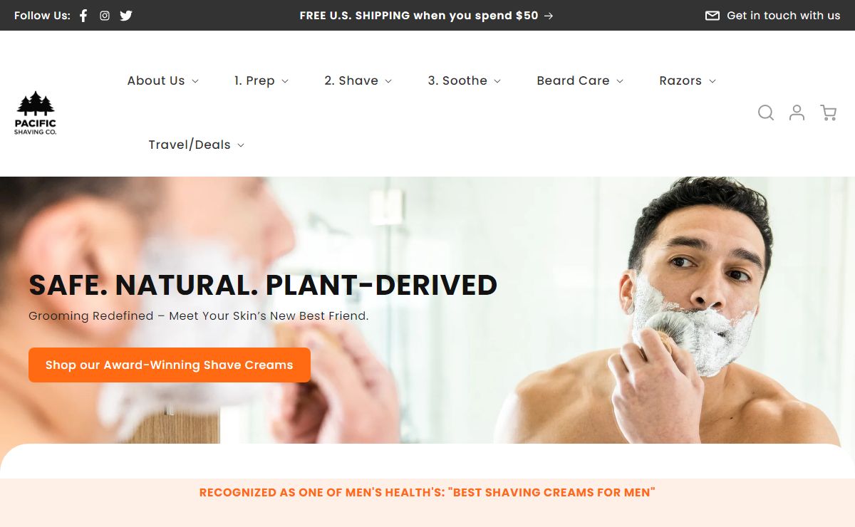 New Homepage – Pacific Shaving Company
