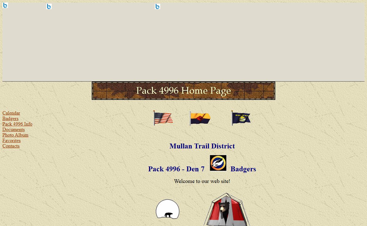 Pack 4996 Den 7 Home Page