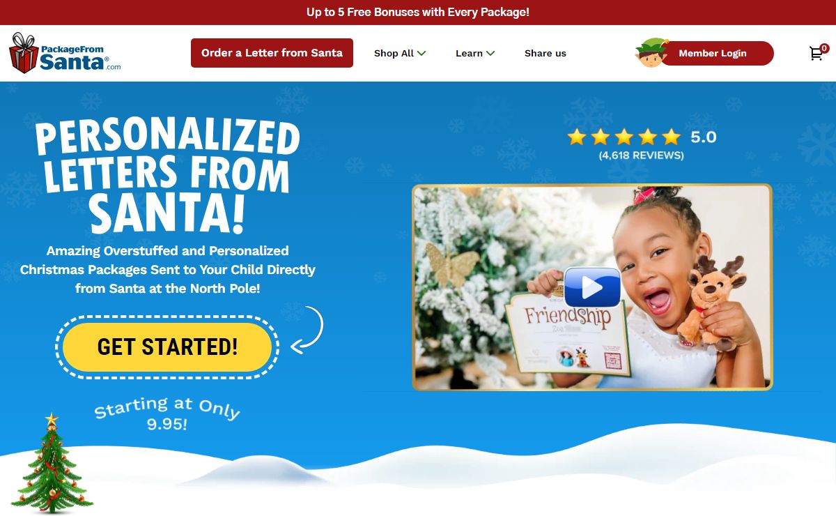 Personalized Letters from Santa Delivered to Your Child! – Package From Santa®