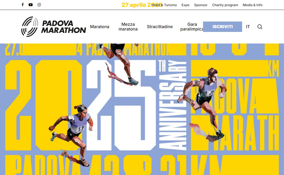 Homepage | 27 aprile 2025 | Padova Marathon