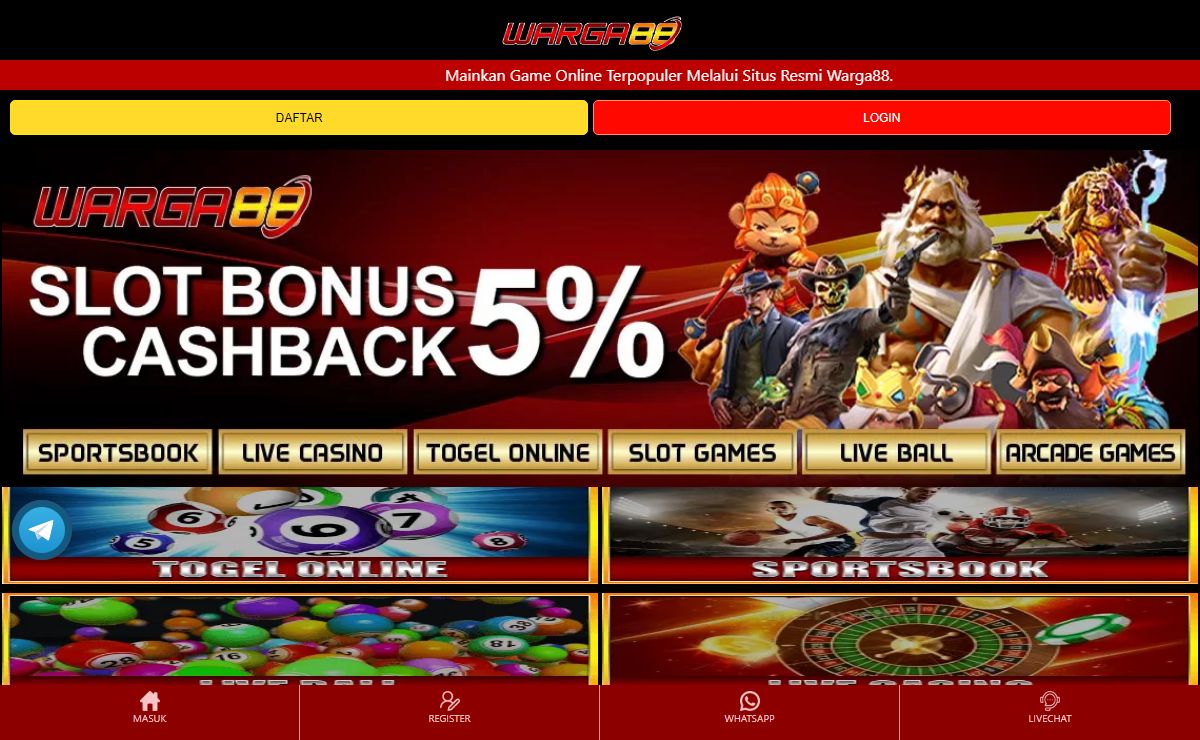 Situs Judi Online Terbesar Dan Terlengkap Di Indonesia: Warga88