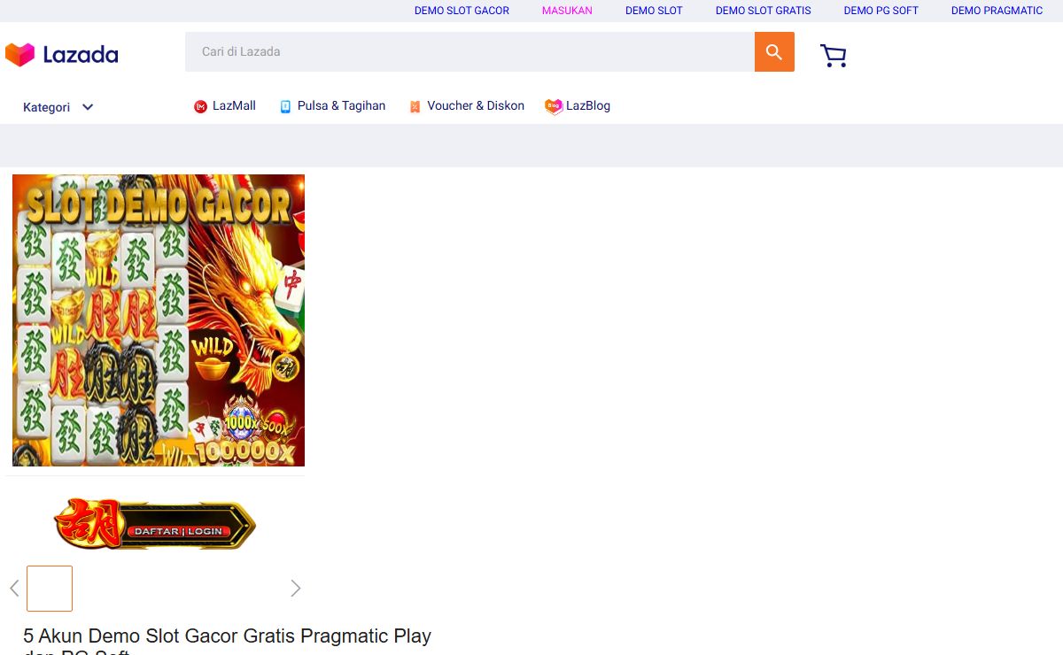 5 Akun Demo Slot Gacor Gratis Pragmatic Play dan PG Soft