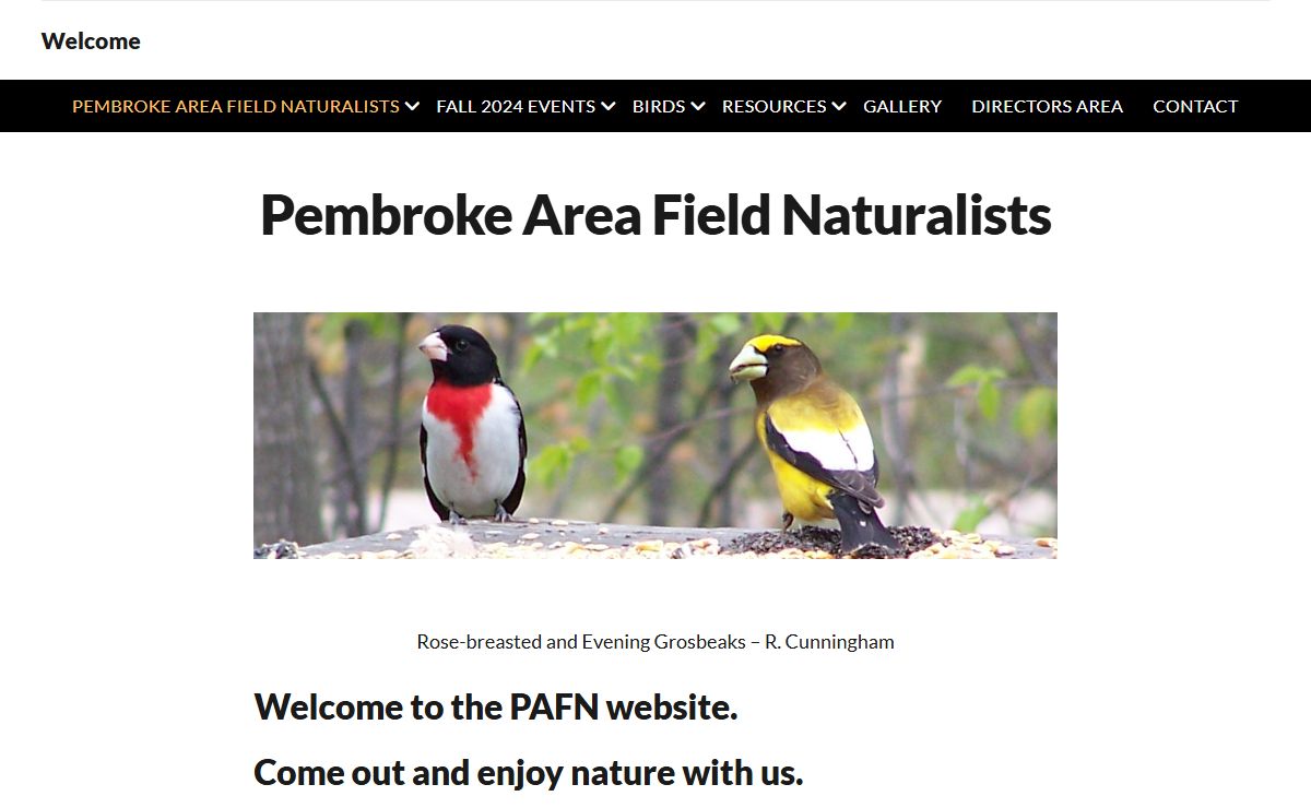 Pembroke Area Field Naturalists - Welcome