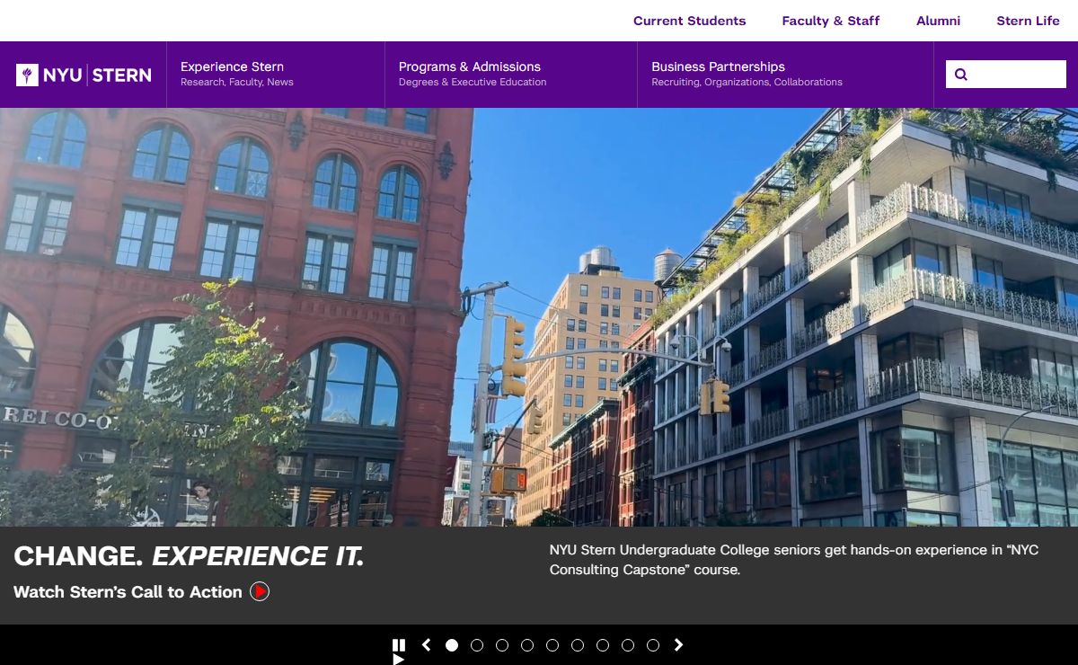 NYU Stern School of Business | Full-time MBA, Part-time (Langone) MBA, Undergraduate, PhD, Executive MBA Business Programs - NYU Stern