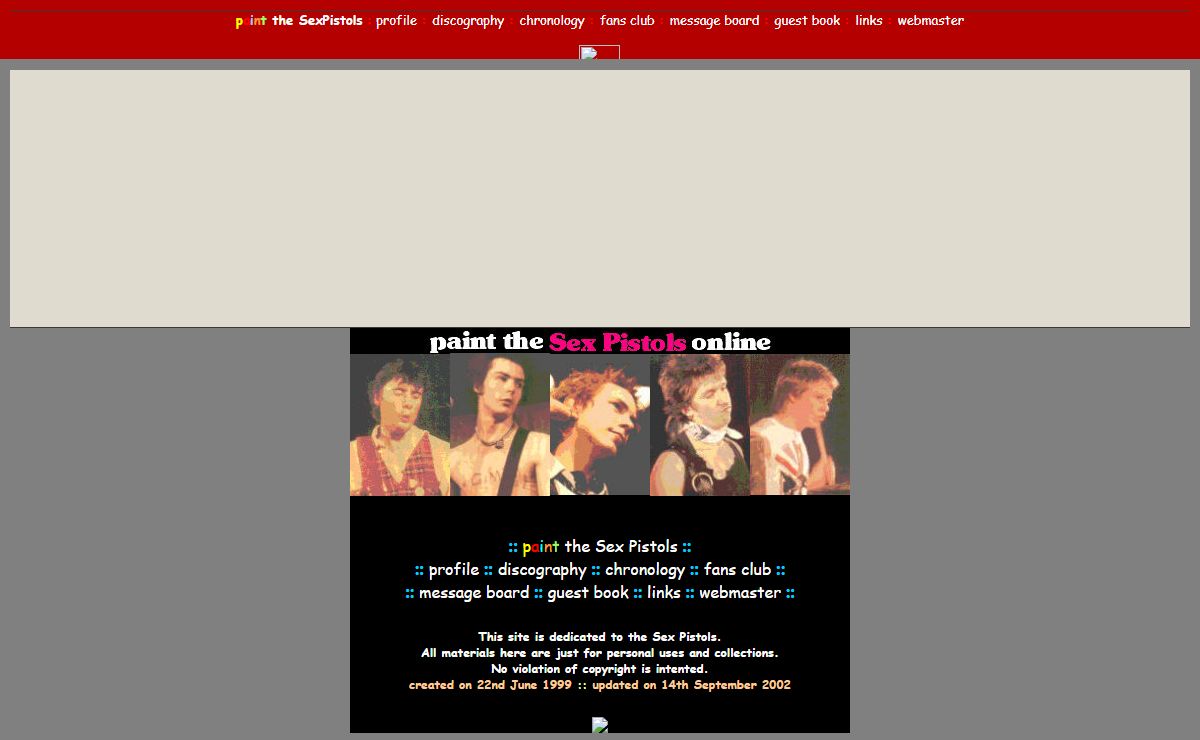 paint the Sex Pistols online