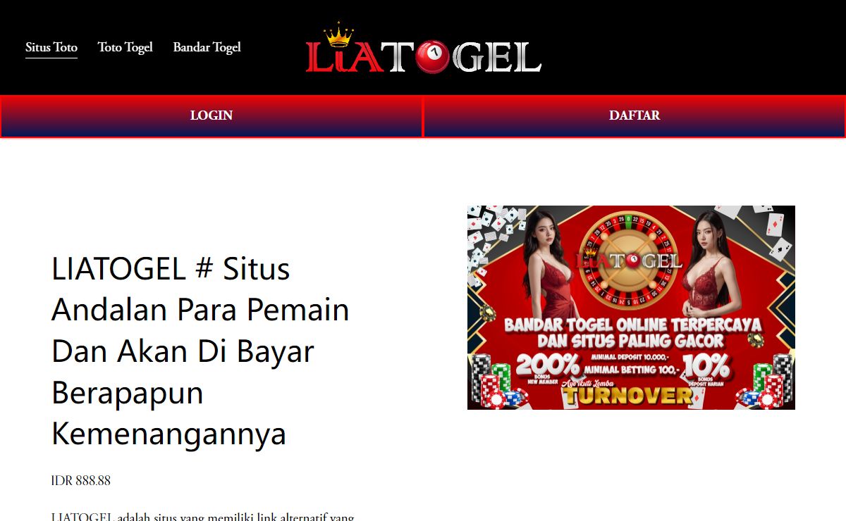 LIATOGEL # Situs Andalan Para Pemain Dan Akan Di Bayar Berapapun Kemenangannya