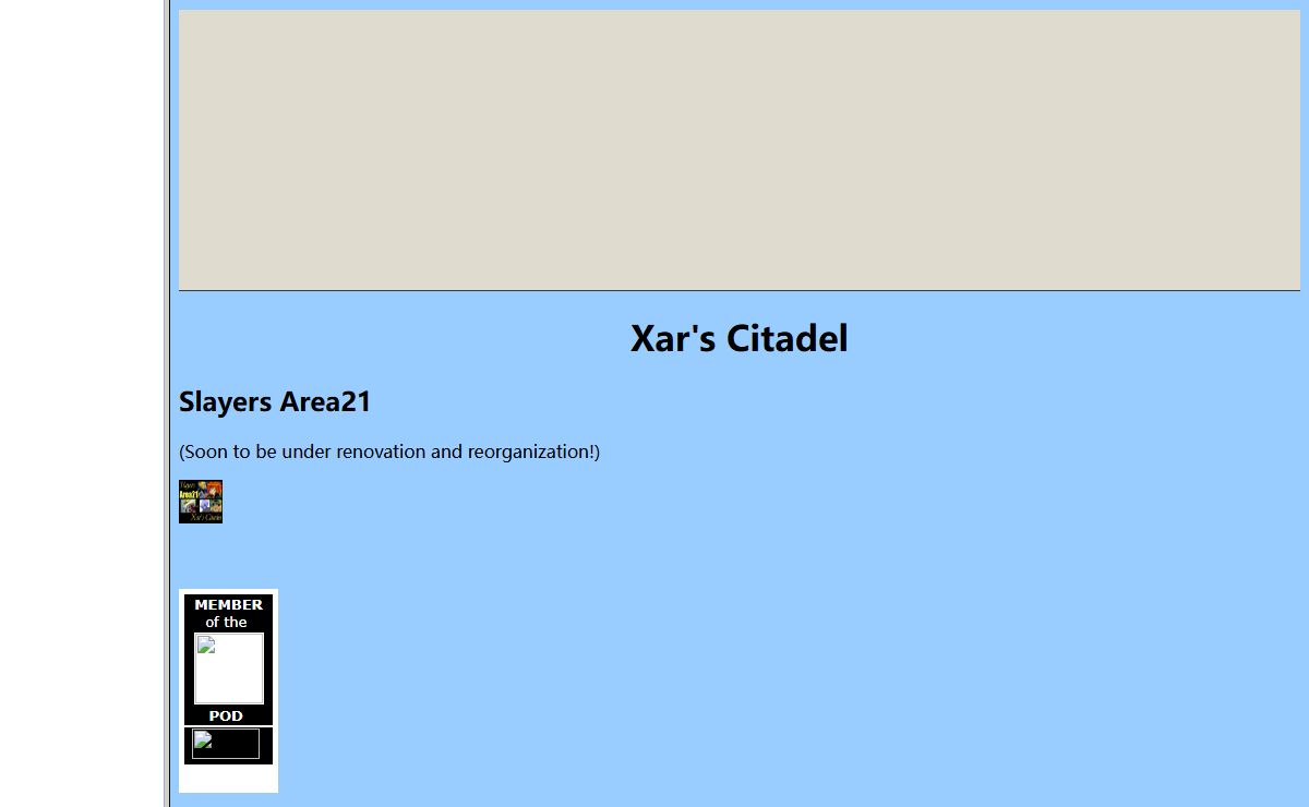 Xar's Citadel: Slayers Area21