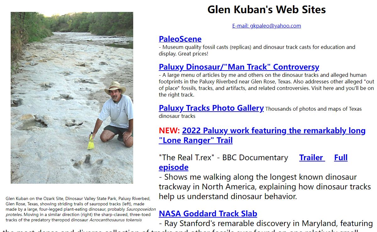 Glen Kuban's Web Sites