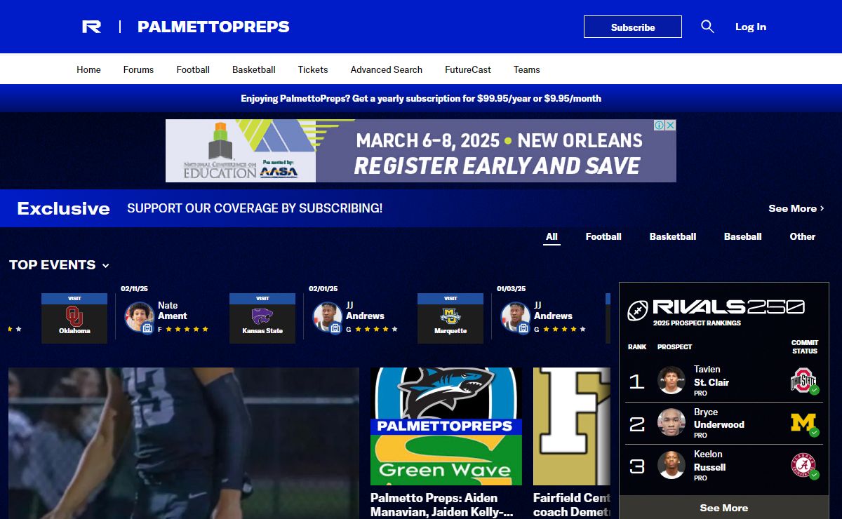 PalmettoPreps: South Carolina HS Sports Football & Basketball Recruiting