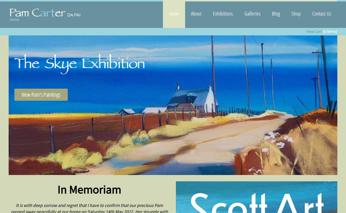 Pam Carter Artist | Buy Prints & Paintings by the Leading Contemporary Scottish Landscape Painter