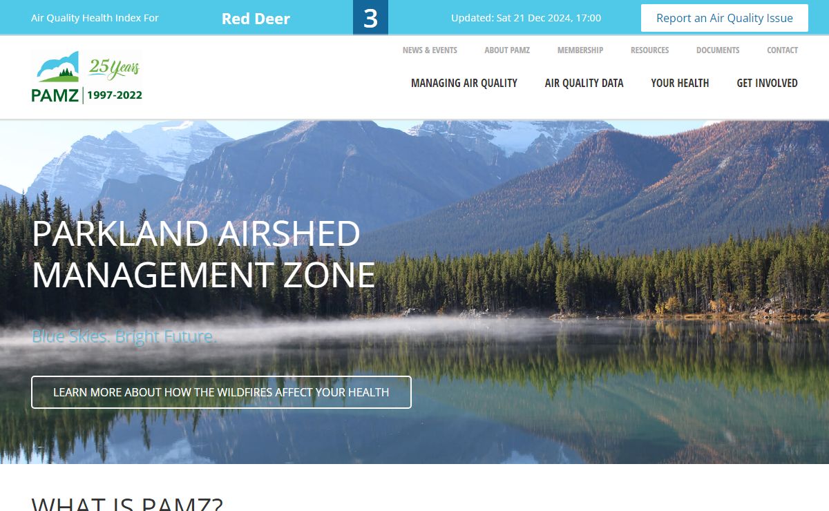 Parkland Airshed Management Zone - Home