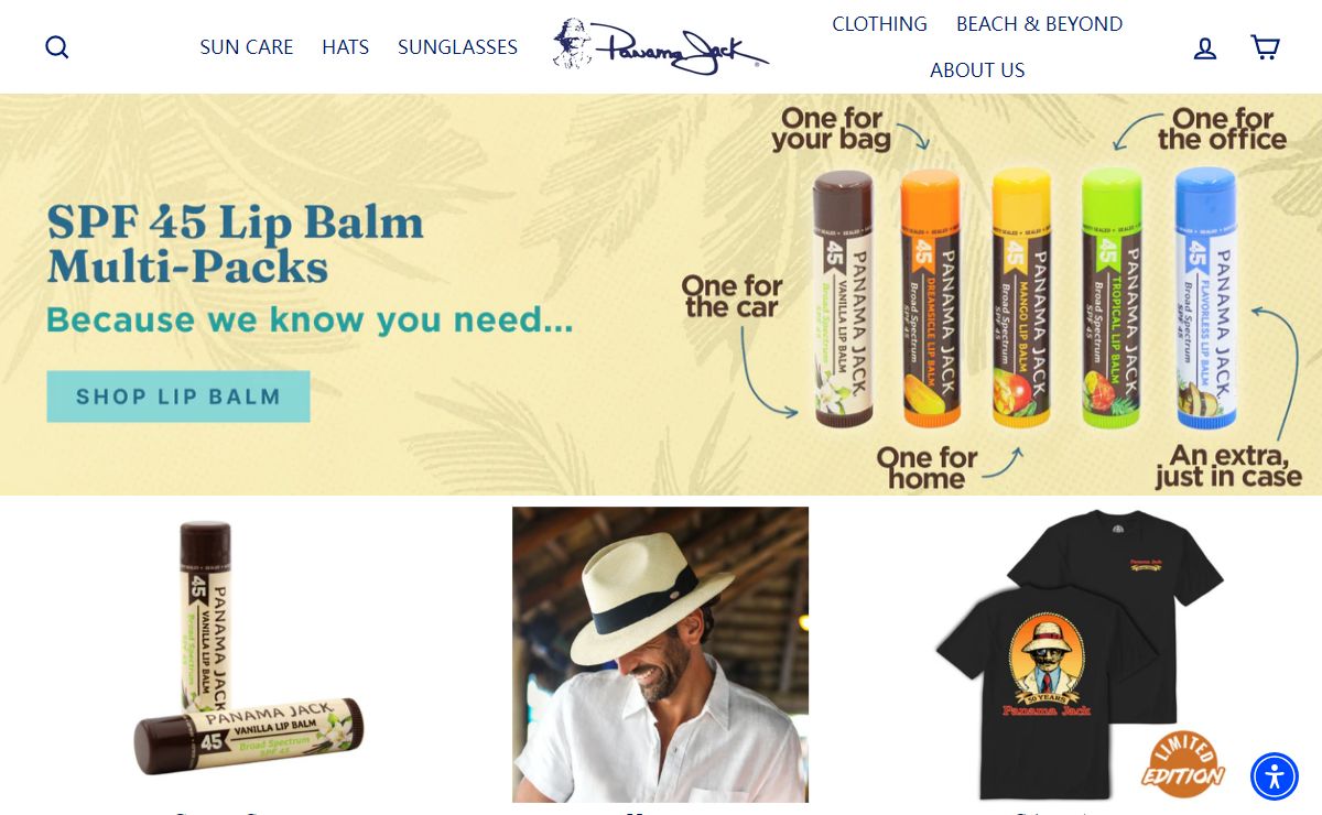The Original Panama Jack®: Sunscreen, Hats, Sunglasses, Furniture