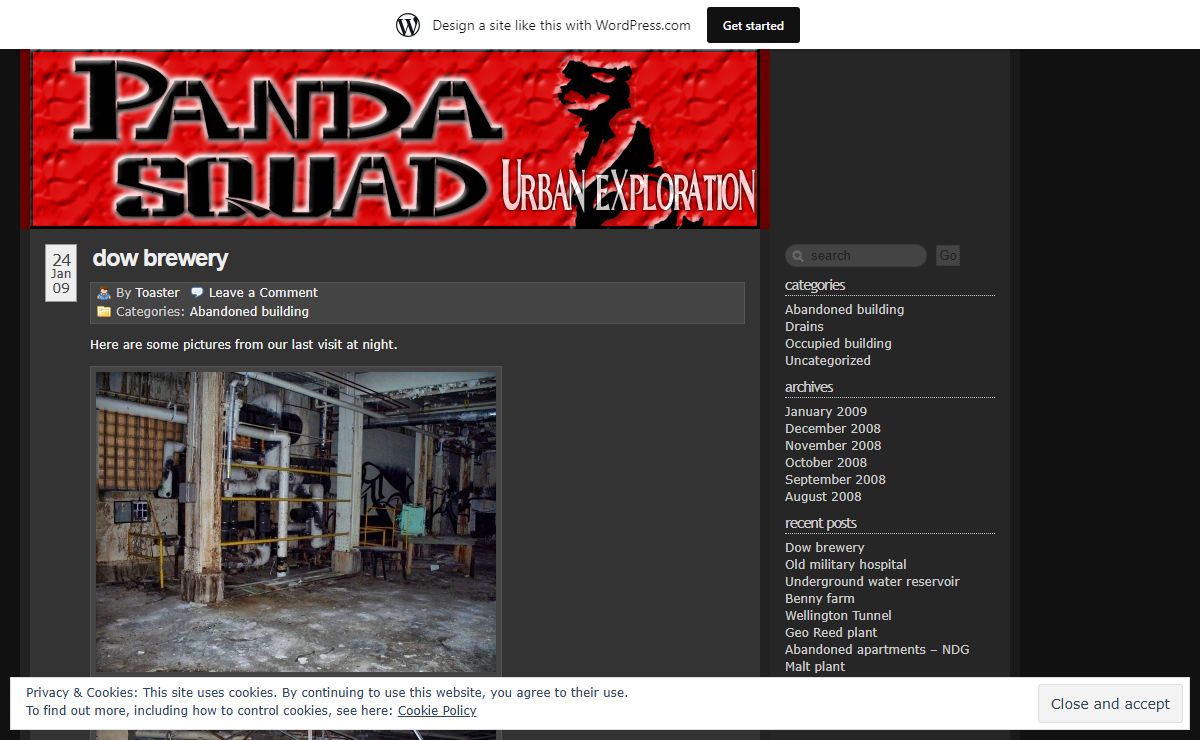 PandaSquad, Urban exploration team.