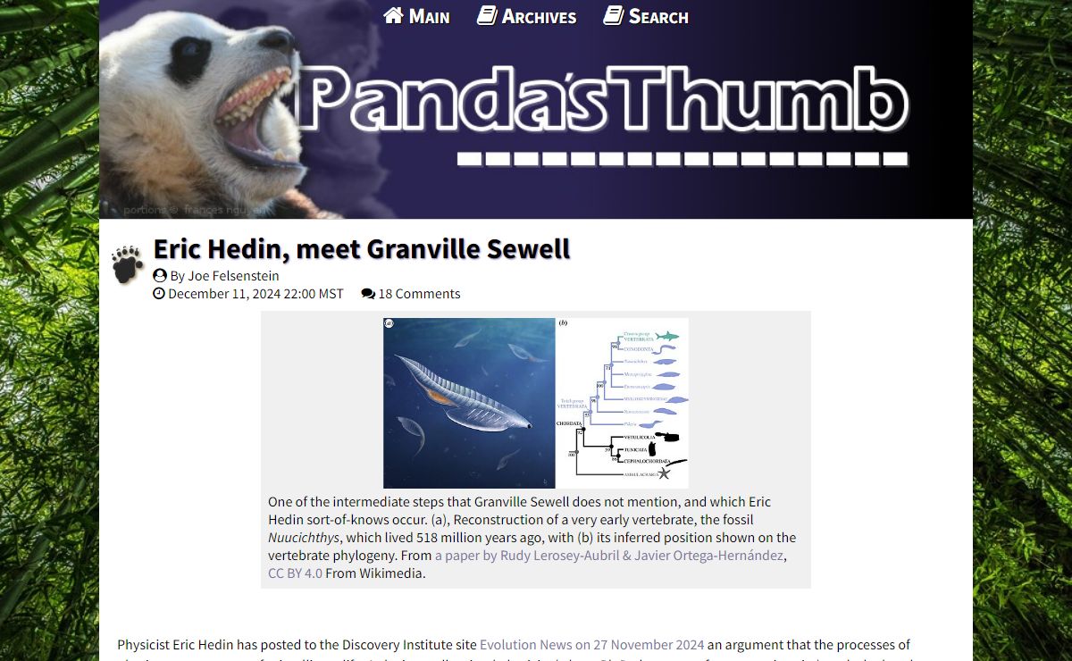 The Panda’s Thumb