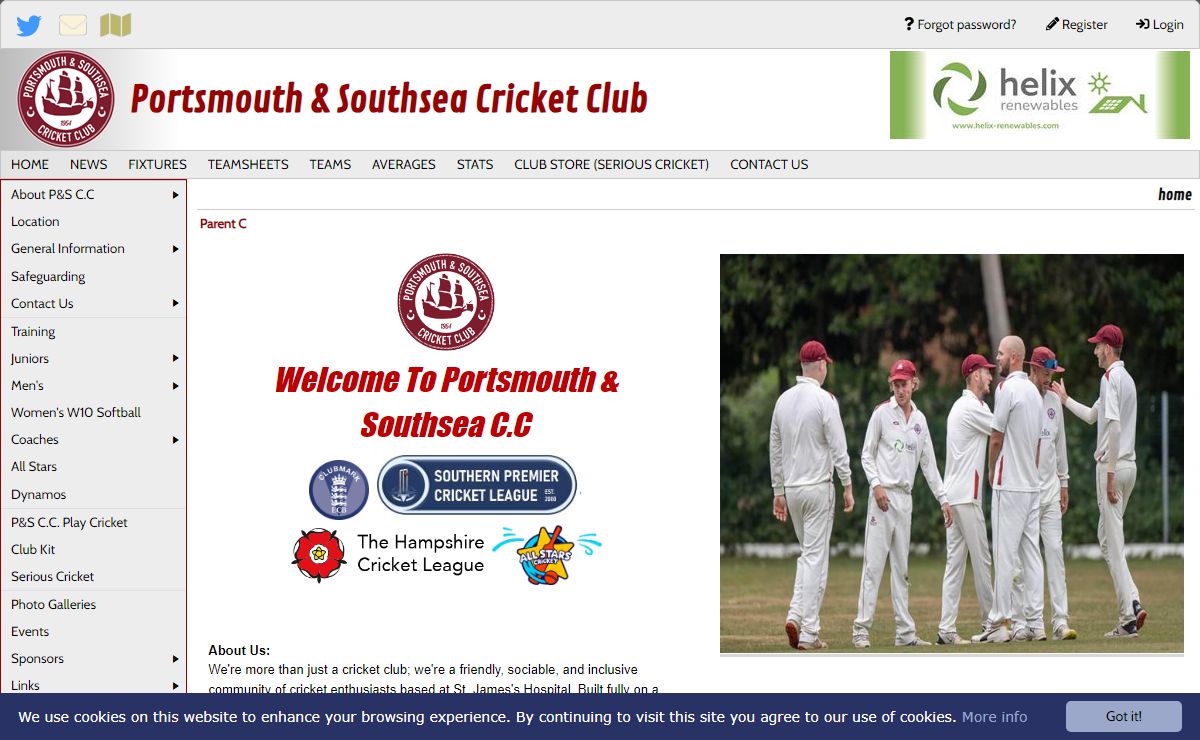 Portsmouth & Southsea Cricket Club : home