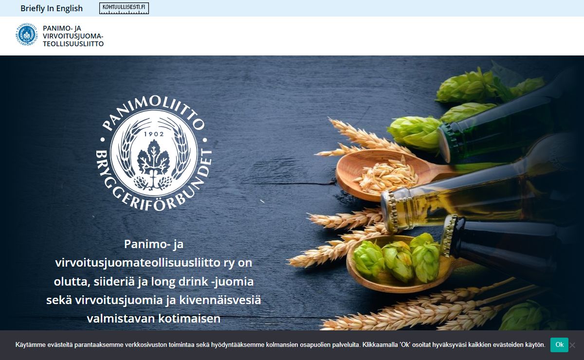Panimoliitto | Panimo- ja virvoitusjuomateollisuusliitto ry