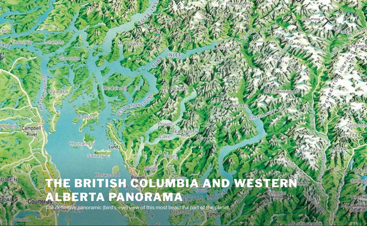 The British Columbia and Western Alberta Panorama - The definitive panoramic (bird's-eye) view of this most beautiful part of the planet.