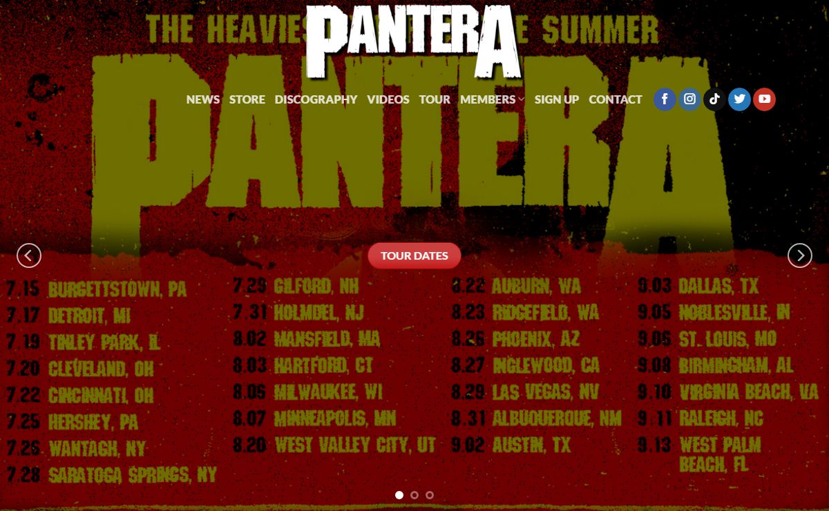 Pantera – Official Website