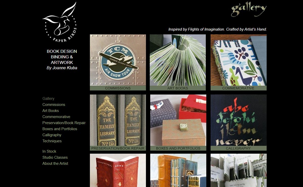 Paperbirds, Joanne Kluba, Book Arts, St. Louis, Missouri
