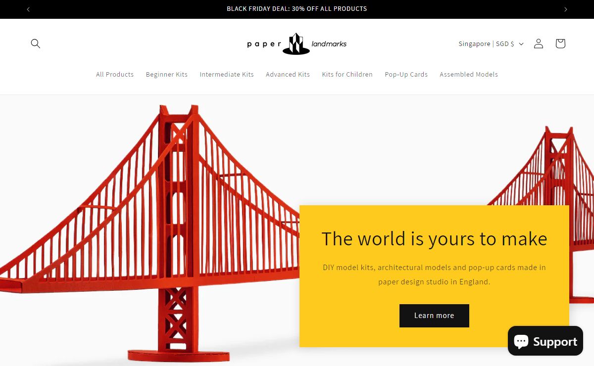 Architectural Paper Model Kits – PaperLandmarks