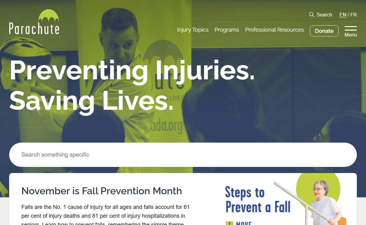 Parachute – Preventing Injuries. Saving Lives.