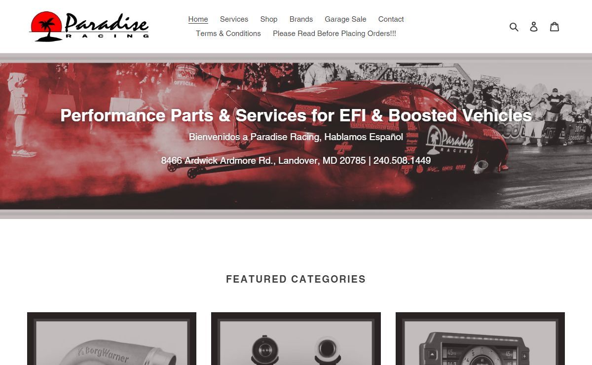 Performance Parts & Services for EFI & Boosted Vehicles | 240.508.1449 – Paradise Racing