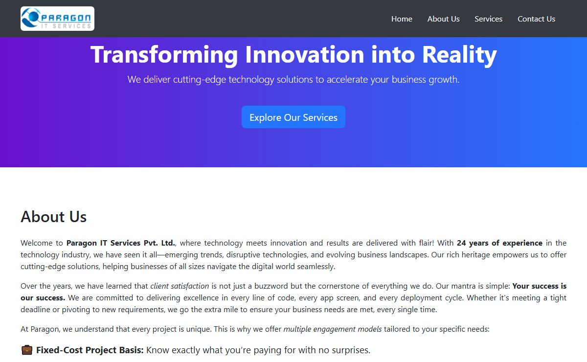 Paragon IT Services Pvt. Ltd.