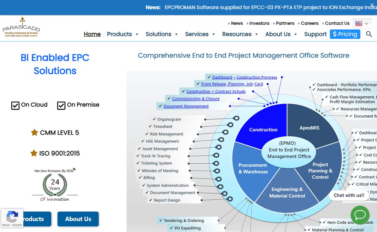 EPC Software | PARASCADD | EPC Project Management