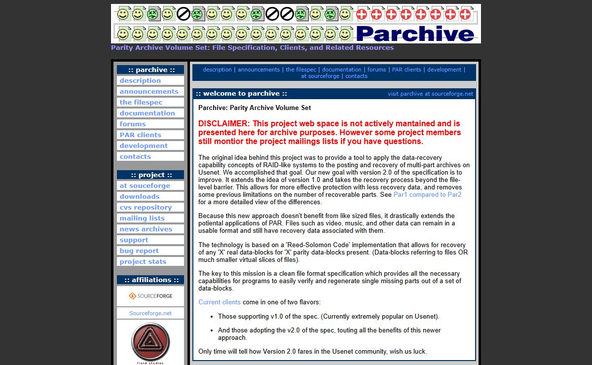 Parchive: Parity Archive Tool