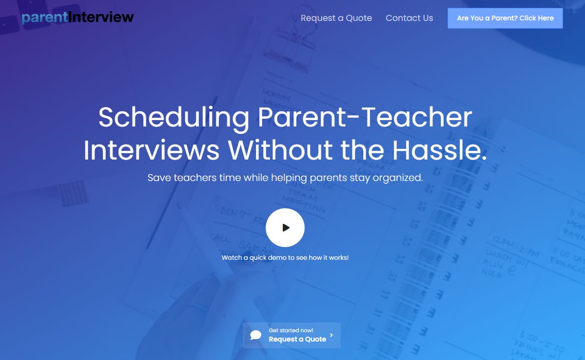 parentInterview – Parent-Teacher Interview Scheduling Made Easy