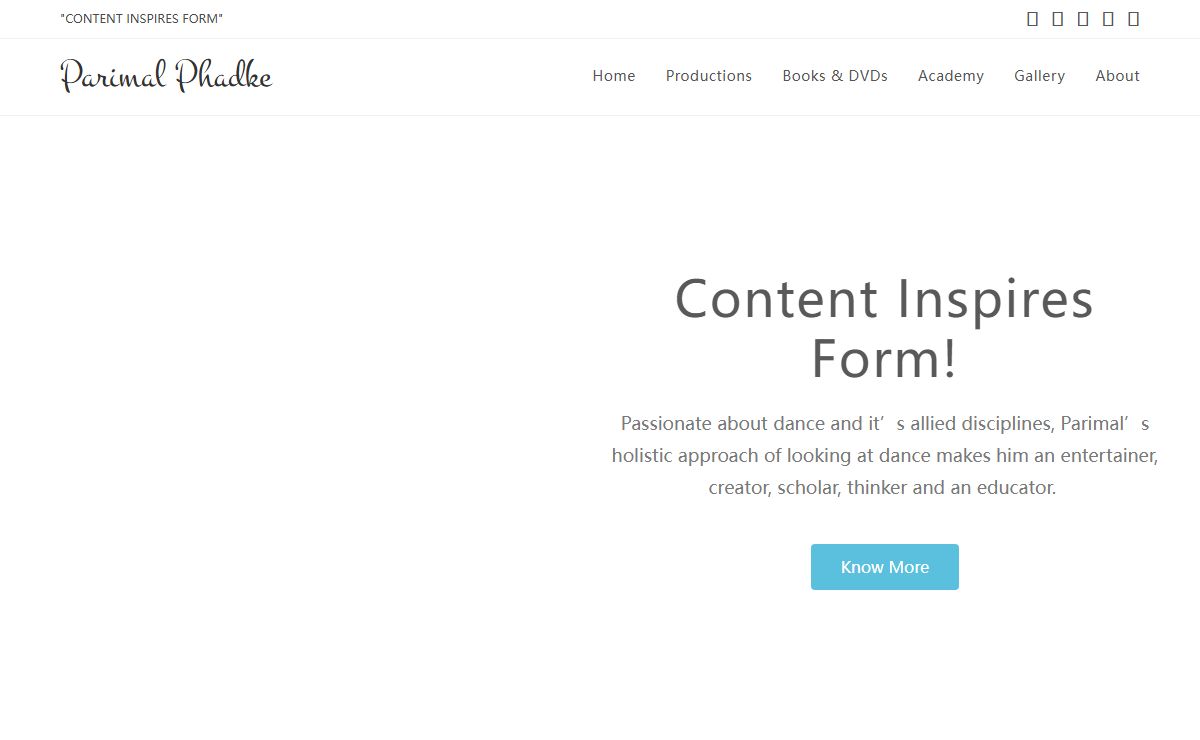 Parimal Phadke – “Content Inspires Form “