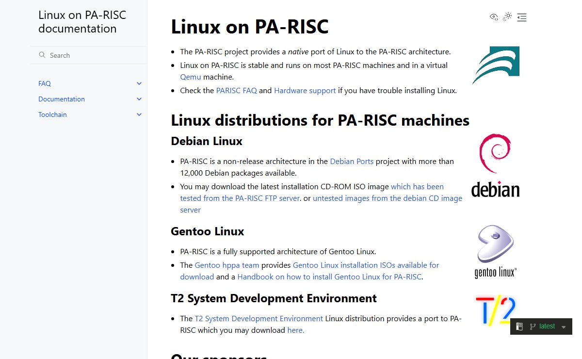 Linux on PA-RISC documentation