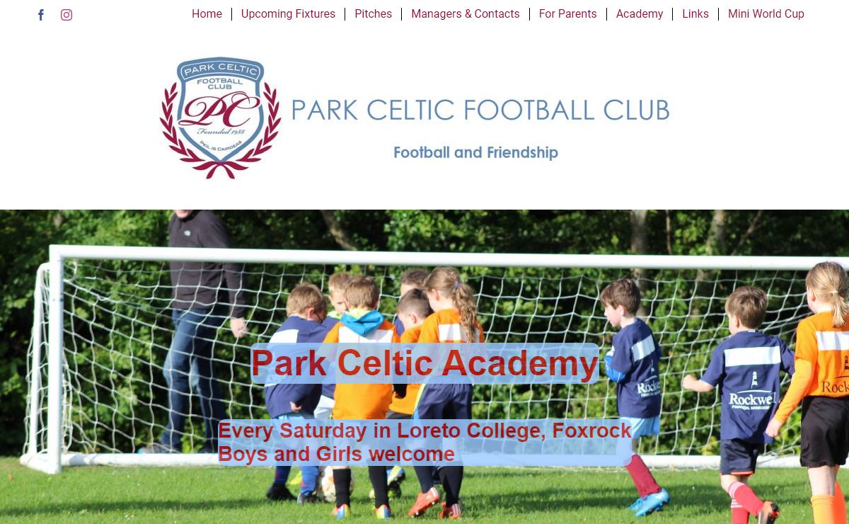 Home - Park Celtic Football Club