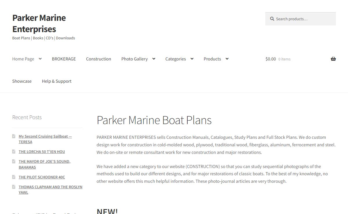 Parker Marine Boat Plans - Parker Marine Enterprises