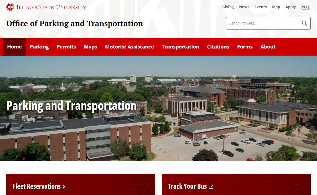 Office of Parking and Transportation | Illinois State