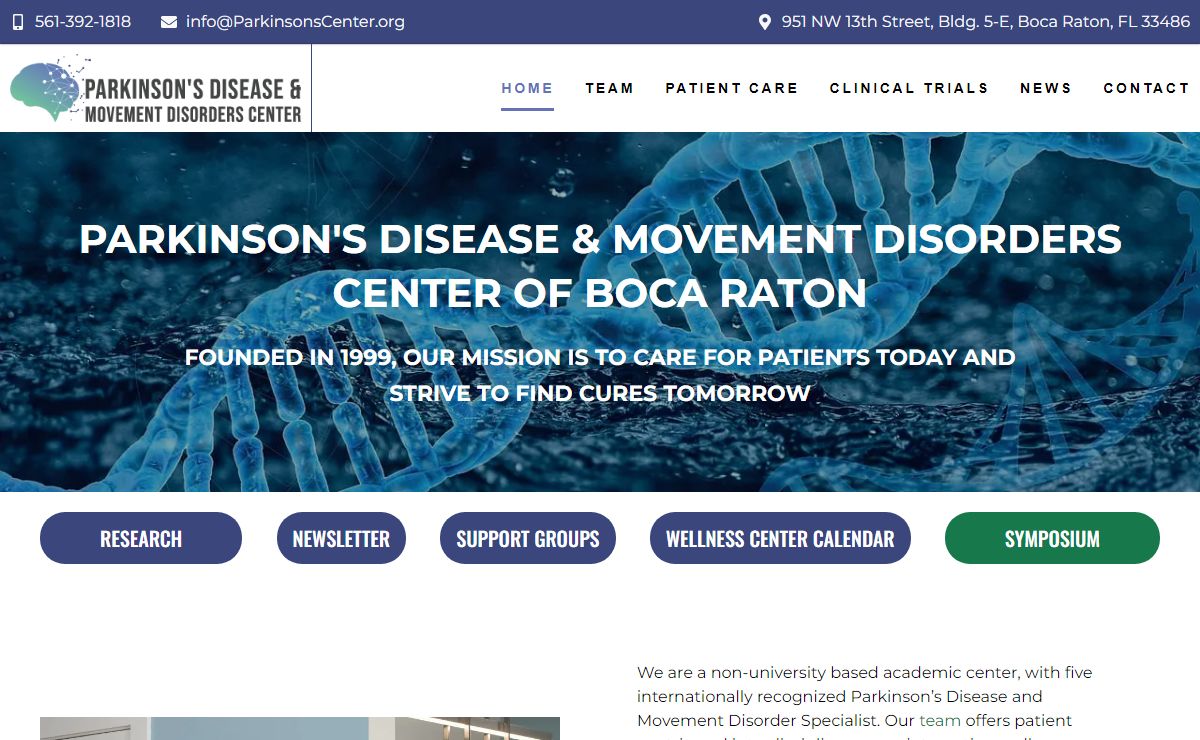 Clinical Trials for Parkinson's Disease | Palm Beach, FL
