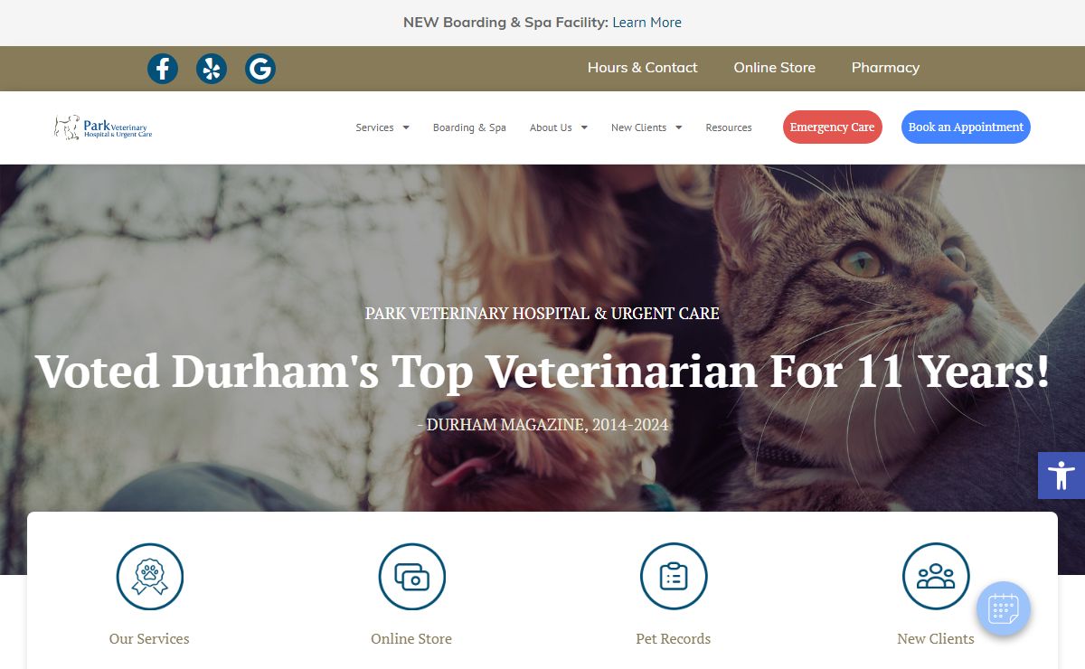 Park Veterinary Hospital & Urgent Care | Durham Veterinary Hospital
